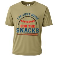 IM Just Here For The Snacks Funny Baseball Season Softball Cooling Performance Crew T-Shirt