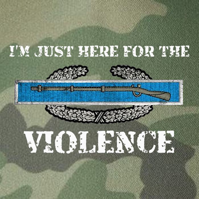IM Just Here For The Cib Combat Infantryman Badge Grunt Legacy Tie Dye Trucker Hat