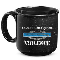 IM Just Here For The Cib Combat Infantryman Badge Grunt 15oz Campfire Ceramic Mug