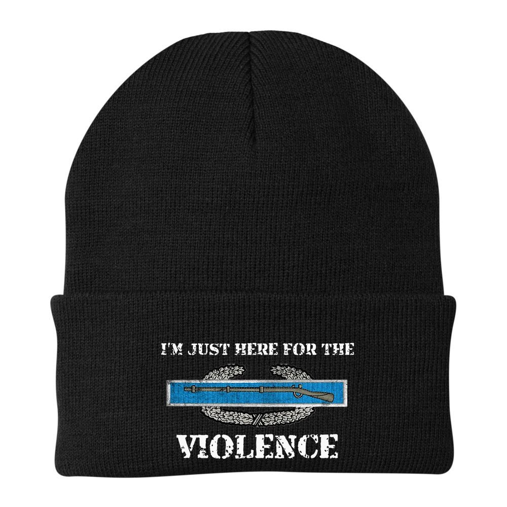 IM Just Here For The Cib Combat Infantryman Badge Grunt Beanie