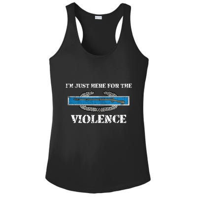 IM Just Here For The Cib Combat Infantryman Badge Grunt Ladies PosiCharge Competitor Racerback Tank
