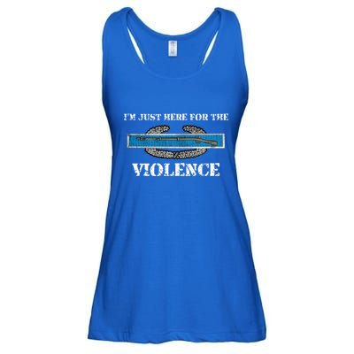 IM Just Here For The Cib Combat Infantryman Badge Grunt Ladies Essential Flowy Tank