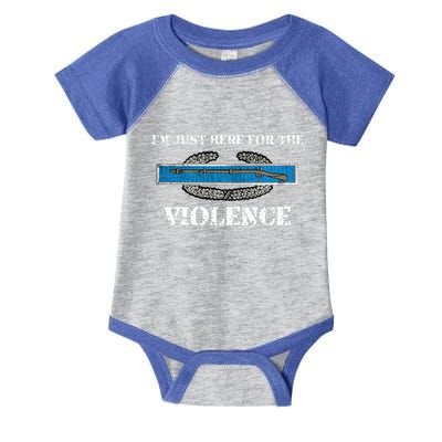 IM Just Here For The Cib Combat Infantryman Badge Grunt Infant Baby Jersey Bodysuit