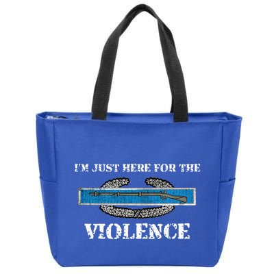 IM Just Here For The Cib Combat Infantryman Badge Grunt Zip Tote Bag