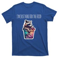 Im Just Here For The Free Food Raccoon Funny Gift T-Shirt