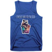 Im Just Here For The Free Food Raccoon Funny Gift Tank Top