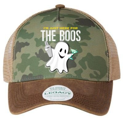 Im Just Here For The Boos Halloween Martini Shaker Meaningful Gift Legacy Tie Dye Trucker Hat