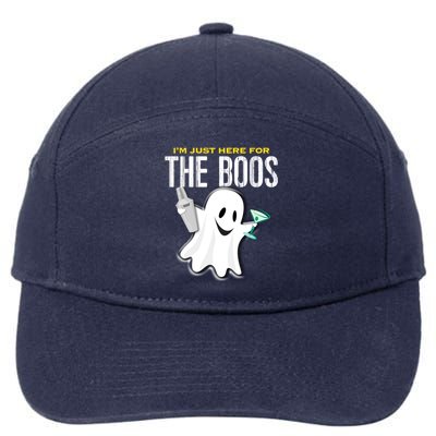 Im Just Here For The Boos Halloween Martini Shaker Meaningful Gift 7-Panel Snapback Hat