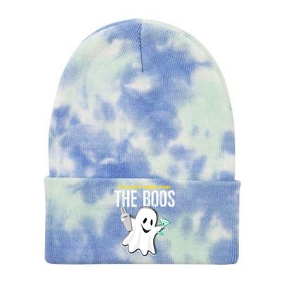 Im Just Here For The Boos Halloween Martini Shaker Meaningful Gift Tie Dye 12in Knit Beanie