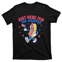 IM Just Here For The Wieners 4th Of July Hot Dog T-Shirt