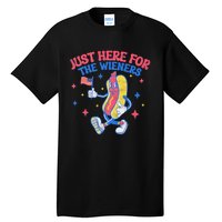 IM Just Here For The Wieners 4th Of July Hot Dog Tall T-Shirt