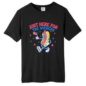 IM Just Here For The Wieners 4th Of July Hot Dog Tall Fusion ChromaSoft Performance T-Shirt