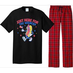 IM Just Here For The Wieners 4th Of July Hot Dog Pajama Set