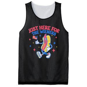 IM Just Here For The Wieners 4th Of July Hot Dog Mesh Reversible Basketball Jersey Tank