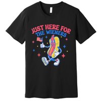 IM Just Here For The Wieners 4th Of July Hot Dog Premium T-Shirt