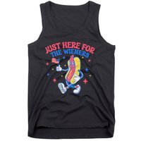 IM Just Here For The Wieners 4th Of July Hot Dog Tank Top