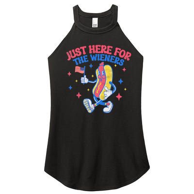 IM Just Here For The Wieners 4th Of July Hot Dog Women's Perfect Tri Rocker Tank