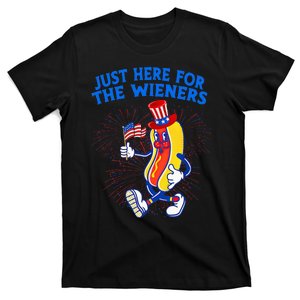 IM Just Here For The Wieners 4th Of July T-Shirt