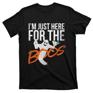 IM Just Here For Boos Funny Cocktail Martini Halloween T-Shirt