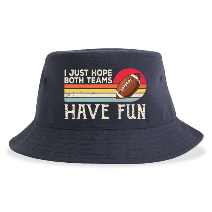 I Just Hope Both Teams Have Funny Football Sustainable Bucket Hat