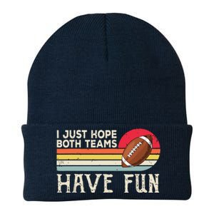 I Just Hope Both Teams Have Funny Football Knit Cap Winter Beanie