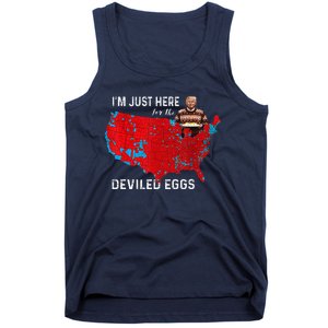 IM Just Here For The Deviled Eggs Funny Trump Christmas Tank Top