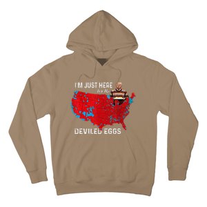 IM Just Here For The Deviled Eggs Funny Trump Christmas Hoodie