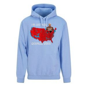 IM Just Here For The Deviled Eggs Funny Trump Christmas Unisex Surf Hoodie