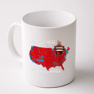 IM Just Here For The Deviled Eggs Funny Trump Christmas Coffee Mug