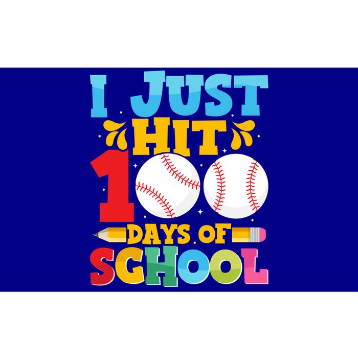 I Just Hit 100 Days Of School Baseball 100th Day Funny Gift Bumper Sticker