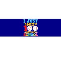 I Just Hit 100 Days Of School Baseball 100th Day Funny Gift Bumper Sticker