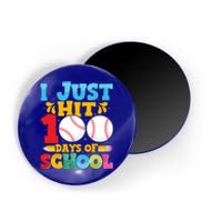 I Just Hit 100 Days Of School Baseball 100th Day Funny Gift Magnet