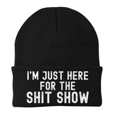 IM Just Here For The Shit Show Funny Joke Rude Slogan Beanie