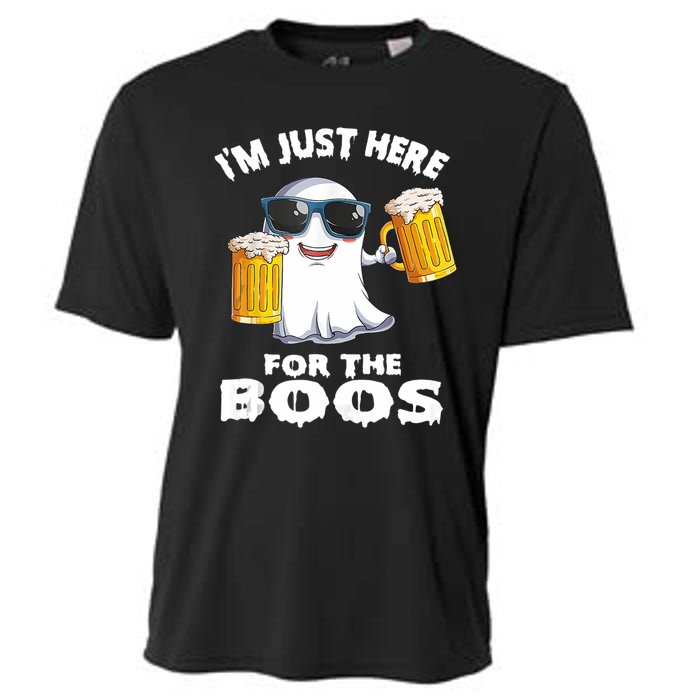 Im Just Here For The Boos Funny Halloween Cooling Performance Crew T-Shirt