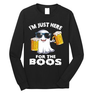 Im Just Here For The Boos Funny Halloween Long Sleeve Shirt