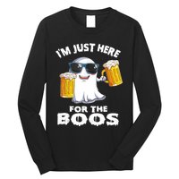 Im Just Here For The Boos Funny Halloween Long Sleeve Shirt