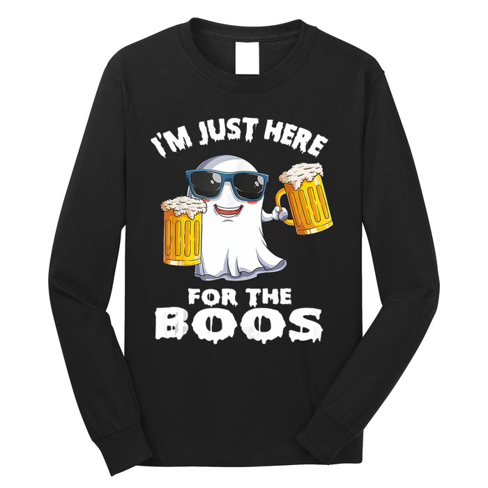 Im Just Here For The Boos Funny Halloween Long Sleeve Shirt