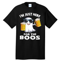 Im Just Here For The Boos Funny Halloween Tall T-Shirt