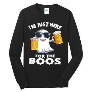 Im Just Here For The Boos Funny Halloween Tall Long Sleeve T-Shirt