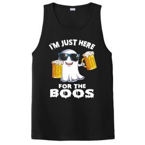 Im Just Here For The Boos Funny Halloween PosiCharge Competitor Tank