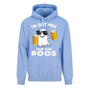 Im Just Here For The Boos Funny Halloween Unisex Surf Hoodie