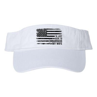 I'm Just Here To Embarrass My Wife Valucap Bio-Washed Visor