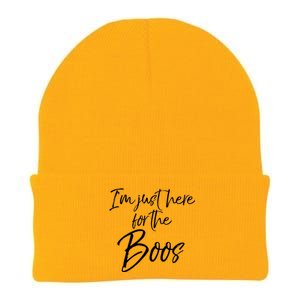 Im Just Here For The Boos Funny Halloween Costume Knit Cap Winter Beanie