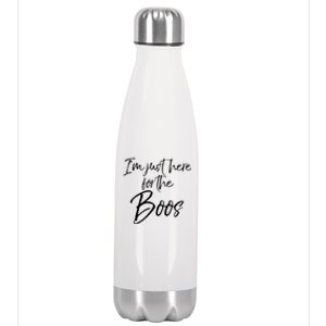 Im Just Here For The Boos Funny Halloween Costume Stainless Steel Insulated Water Bottle