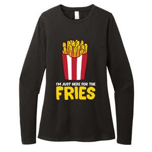 Im Just Here For The French Fries Gift Womens CVC Long Sleeve Shirt