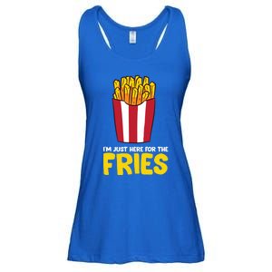 Im Just Here For The French Fries Gift Ladies Essential Flowy Tank