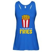 Im Just Here For The French Fries Gift Ladies Essential Flowy Tank