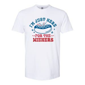 Im Just Here For The Wieners 4th Of July Hot Dogs Softstyle CVC T-Shirt