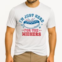 Im Just Here For The Wieners 4th Of July Hot Dogs Cooling Performance Crew T-Shirt