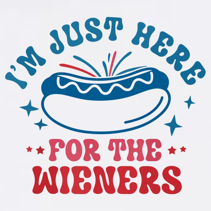 Im Just Here For The Wieners 4th Of July Hot Dogs Cooling Performance Crew T-Shirt
